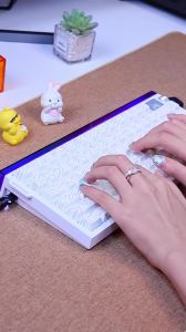 ATTACK SHARK | ATTACK SHARK R85HE Magnetic Axis Gaming Wire Keyboard 8KHz Rate 0.005mm RT Precision Adjustable 5 Layer Soundproof Filling RGB