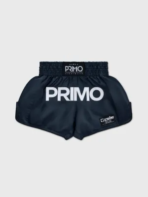 กางเกงขาสั้นมวยไทย Primo 25 Mamba Series สำหรับผู้ชายและผู้หญิง กางเกงขาสั้นเล่นกีฬาสานรบ ทรงหลวม ระบายอากาศได้ดี สวมใส่สบาย