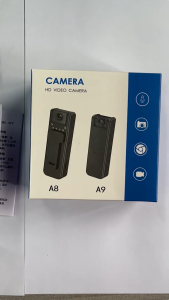 A9 กล้องคลิปด้านหลังสะดวกกลางแจ้งเคลื่อนไหวเครื่องบันทึกการทำงานบันทึกการประชุมกล้องถ่ายภาพทางอากาศ