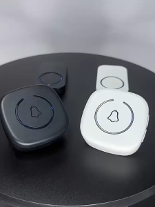 【3-Pin UK Plug】Home Wireless Smart ElecTronic Remote Control Doorbell Entry Doorbell Call Button For The Elderly