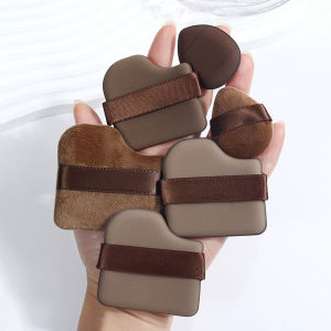 Amoki【Ready in Stock】 6Pcs/set Velvet Powder Puff Thickened Makeup Sponge Set BB Foundation Air Cushion Puff