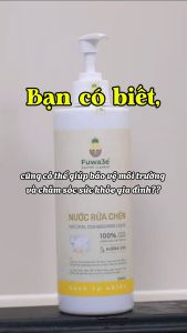 Nước rửa chén hữu cơ FUWA3E enzyme sinh học dứa 500ml/ 100ml –Rửa chén ăn dặm An toàn cho da