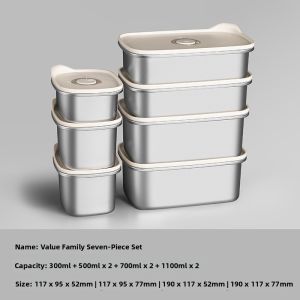 Ankou | Stainless Steel Food Storage Box Microwave-safe Lunch Box