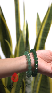 Vòng tay đá thạch anh dâu xanh hợp mệnh Mộc & Hỏa - NQ Jewelry