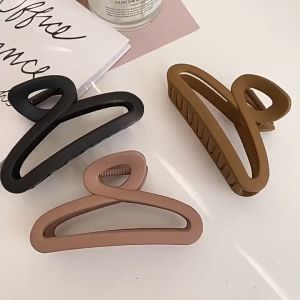 Jepit Rambut Salon Wanita Doff Matte Model Oval Jepitan Rambut Korean Style Jedai Rambut Panjang Hair Claw