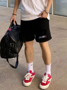 Quần Short Nam Mùa Hè Dáng Rộng American Casual Dáng Thường in Chữ Basketball Five Point Quần Dài Thường Ngày Cho Thanh Thiếu Niên