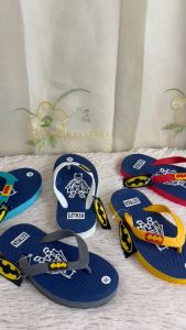SANDAL ANAK FILPPER BATMAN & SPIDERMAN - SANDAL JEPIT ANAK TERBARU BAHAN RUBBER