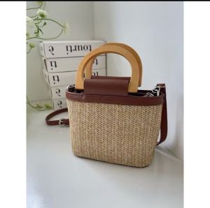 Tas slempang wanita tas cewe Handbag Straw sling bag GC.8839