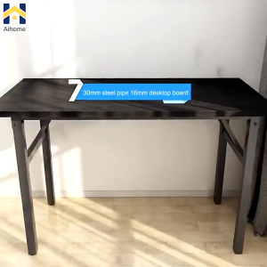Foldable Table Desktop Computer Desk Study Writing Desk Home Office Student Desk Rectangular Small Table Simple For Rental House Space Saving Multifunctional Furniture For Dormitory And Apartment