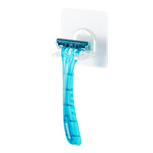 2pcs set KOREA DeHUB Vacuum Pad Razor Holder Sticky Vacuum Pad ABS Punch Razor Shaver Hanger Hook