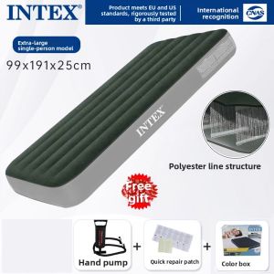 Intex Inflatable Air Mattress Portable Folding Bed Outdoor Camping Travel Gear Leisure Furniture Suitable for Nap And Picnic