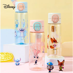 Disney | Disney Kids Double-Chamber Water Bottle—Large Capacity Portable Direct-Drink Straw Bottle for Boys and Girls
