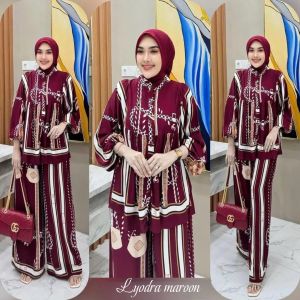 Setelan Wanita Rayon Diamond Premium Leodra Motif Terbaru Kekinian busui Ootd wanita Setelan Viral Oneset Wanita Viral