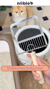 [Premium Stainless] Cat Metal Litter Scoop Cat Toilet Cleaning Tool Bekas Pasir Tandas Kucing