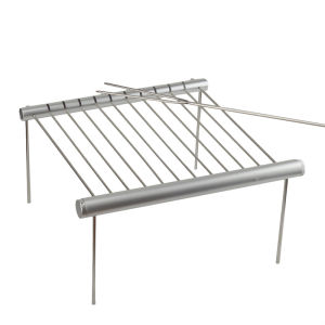 Lò Nướng BBQ Mini Bỏ Túi Bằng Thép Không Gỉ Có Thể Gấp Gọn Phụ Kiện Nướng Ngoài Trời Dùng Cho Nhà Cửa Công Viên Kèm Xiên Nướng Hợp Kim Nhôm