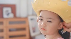 SKISOPGO  หมวกอาบน้ำเด็ก หมวกสระผมเด็ก กันน้ำ กันแชมพูเข้าตา ปรับขนาดได้