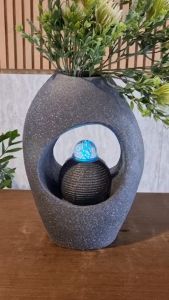 น้ำพุน้ำล้นตั้งโต๊ะตั้งพื้น จำลองแต่งบ้านจัดสวน อ่างเสริมฮวงจุ้ย ของขวัญมงคลทุกโอกาส รุ่น23095-1