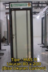MAHOTTAMA - Pintu Kamar Mandi / Tidur Rumah Utama Aluminium 80 x 200cm Rumah 1 Set Kusen Kunci Handle Engsel Bisa Custom Ukuran Geser / Sliding Door - MAS11