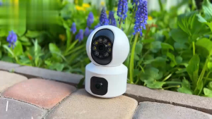 【กล้อง 2 เลนส์】V380 SQ001 กล้องวงจรปิดไร้สาย ใช้ได้ทั้ง WiFi และ 4G ตรวจจับคนและส่งการแจ้งเตือนอัตโนมัติ มองเห็นตอนกลางคืนแบบสีได้ กันน้ำ ใช้กลางแจ้งได้