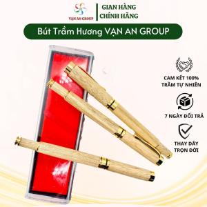 Bút trầm hương cao cấp Vạn An Home bút ký phong thủy sang trọng kèm hộp đựng bút