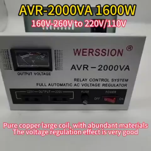 AVR Automatic Voltage Regulator 3000W Power Supply Surge Protection 220V AC Servo Motor Automatic Voltage Regulator SVR-3000VA/2500VA/2000VA/1500VA/1000VA/500VA Servo Type AVR Time Delay