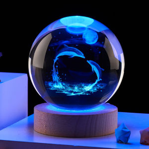 Childrens Birthday Gift Girls Boys 10 12 13 15 Crystal Ball Night Light Decoration Practical Creative Engraving Decorative Item