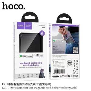 SYGPS ติดตามการสูญหาย HOCO E91I สำหรับ iOS ดีไซน์แม่เหล็กขาตั้งโทรศัพท์ + Card Holder ช่องเสียบบัตรคู่