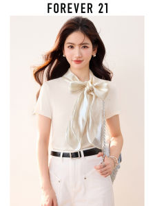 Forever 21 | Bowtie French Style Short Sleeve T Shirt