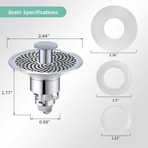 TAOKOU | Clog-resistant Antiodor Filter Strainer Sink Drain