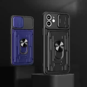 Compatible With 25 S24 S23 S22 Ultra A14 A32 A33 A35 A52 A53 A54 A55 A71 A73 Sliding Camera Cover + Full Camera Protection Card Wallet Phone Case + 360° Magnetic Ring Stand + Car Magnetic Absorption Shockproof Durable Phone Case