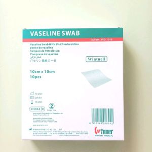 Vaseline Swab 10 x 10cm 1box isi 10pcs Vaseline Sweb 10cm x 10cm Winner