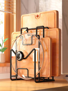Stainless Steel Kitchen Countertop Cutting Board Rack Organizer