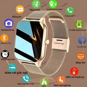Đồng Hồ Thông Minh Smartwatch 2024 H9 Pro Max Có Chức Năng Gọi Nhịp Tim Oxy Trong Máu Theo Dõi Giấc Ngủ Theo Dõi Thể Thao Cho Android & iOS