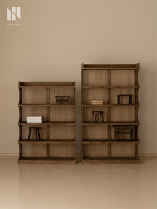 NONG HOME | Vintage Style Retro Wood Bookshelf Storage
