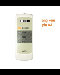 Remote Dùng Cho Quạt Máy Panasonic Điều Khiển Từ Xa Quạt Treo Tường Kèm Pin AA