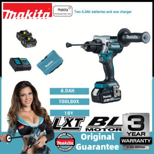 [Japan Seiko] Makita DHP486 Cordless Screwdriver Drill 18V Brushless Heavy Duty Screwdriver with Variable Speed ​​Power Tools Household Power Tools Fast Shipping