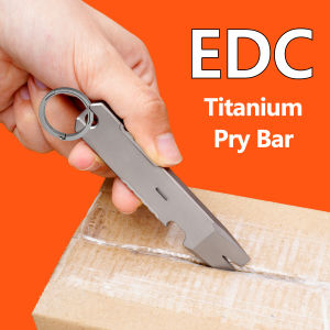 Titanium pry bar screwdriver with bottle opener multifunctional EDC tool for outdoor camping portable pocket durable tool