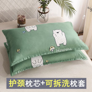 หมอนเดี่ยวผู้ใหญ่น่ารักเส้นใยโพลีเอสเตอร์เติมรูปสี่เหลี่ยมผืนผ้าหมอนรองคอสําหรับหอพักนักเรียน One Piece หญิงและชาย