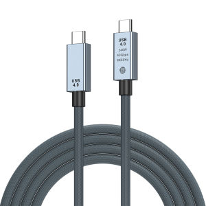 Cáp USB-C PD 240W 5A 40Gbps Dây Dữ Liệu Type-C Sạc Nhanh Hỗ Trợ 8K 60Hz Tương Thích Với iPhone 16 17 18 Pro Max MacBook iPad Samsung Xiaomi - Tùy Chọn Chiều Dài 1m 1.5m 2m