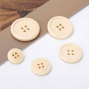 Exquisite Resin Buttons for Suit And Pants Black Woolen Coat Fasteners Four-Eyed round Versatile High Quality Sewing Accessories