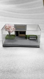Hộp Trưng Bày Mô Hình Xe Hơi Mini Phong Cách Anime Tỷ Lệ 1:64 Đồ Trang Trí Sưu Tầm Dành Cho Người Đam Mê Nhiếp Ảnh Chủ Đề Kiến Trúc