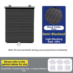 REVGUEN | Sunscreen and Heat Insulation Extendable No-Drilling Blinds