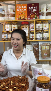 Khô Heo Cháy Tỏi Ăn Vặt Tasty - Hũ 500G