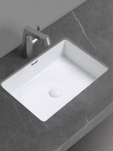 Modern Square Ceramic Undermount Bathroom Sink Deeper Washing Basin Toilet Basin Nano Anti-Bacterial Self-Cleaning