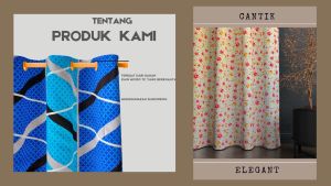 Gorden Jendela/Pintu Mewah & Hordeng Gelombang Cantik FREE Hook & Tali