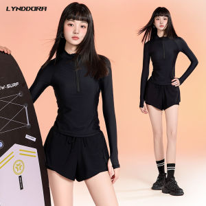 SAILBEE Womens Long Sleeved Swimsuit Diving Suit UV Sun Conservative Thin Surfer Suit Quick Dry Hot Spring Snorkeling Swimsuit N230