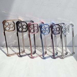 เคส OPPO A3X A3 Pro A60 A95 F11 A54 A15 A15S A7 A5S A12 A11K A78 A5 A76 A96 Reno 5Z 5 6 Lite A57 A79 F27 A73 5G A9 4G A17 A98 A16 a54S ป้องกันกล้องซิลิโคนกันกระแทก TPU นิ่มใสชุบ A74เคสโทรศัพท์ JD 01