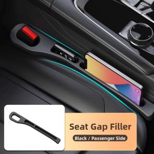 HELLOLEIBOO | Car Seat Gap Storage Box Door Seat Card Stitch Pad Seat Clamp Leak Proof Storage Strip Interior Accessories