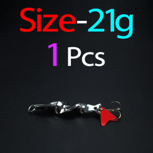 1PCS Rotating Metal Spinner Spoon Fishing Lure 10g 14g 21g 28g Hard Baits for Trout Pike Pesca Peche with Treble Hook Tackle
