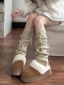 Tất Ống Thắt Nút Bướm NXXP Cá Tính Đường Phố Cho Bé Gái Phụ Kiện Thời Trang Mùa Hè Bằng Cotton 100%